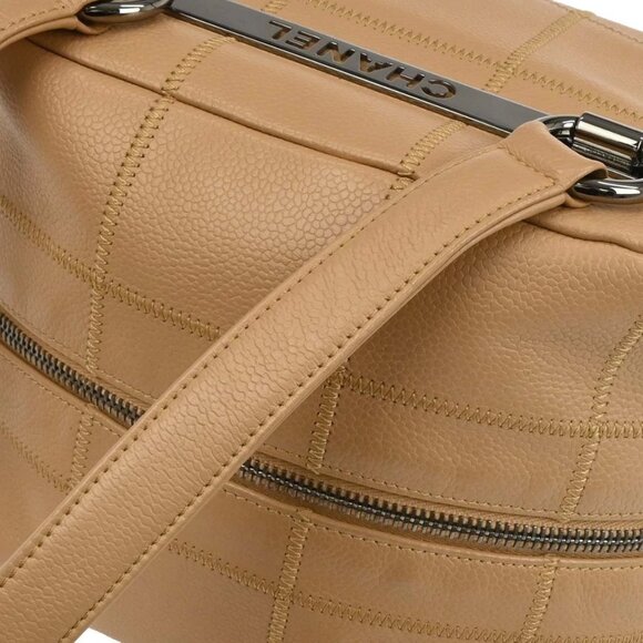 Chanel Beige Calfskin Wild Stitch Choco Bar Tote Handbag XX40135 - Picture 3 of 10